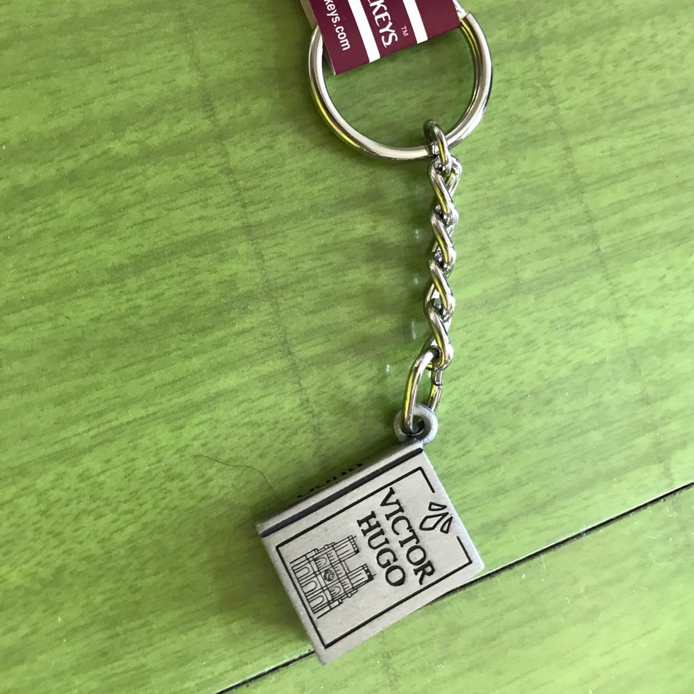 Victor Hugo-Genuine pewter. Made in USA. Keychain